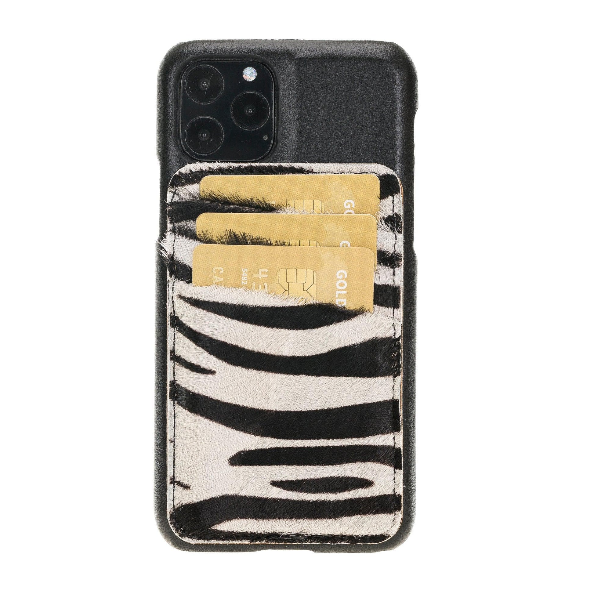 Bouletta Ultimate Jacket Cases with Detachable Card Holder for iPhone 11 Series iPhone 11 Pro / Black-Zebra