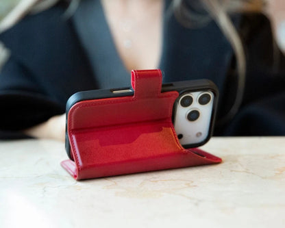 Magic iPhone 17 Pro Detachable Leather Wallet Case – Core Palette