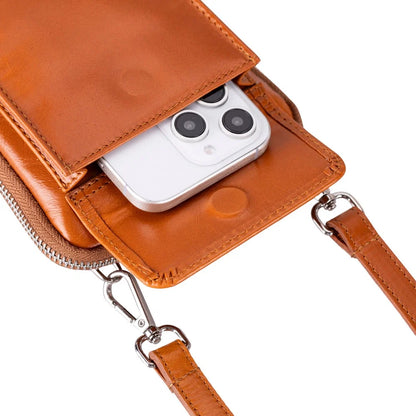 Nino Leather Phone Crossbody Bag