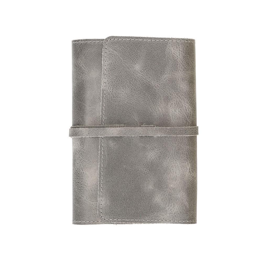 Bouletta Nanny Luxury Genuine Leather Agenda Cover - S/M/L Sizes Tiguan Gray / S