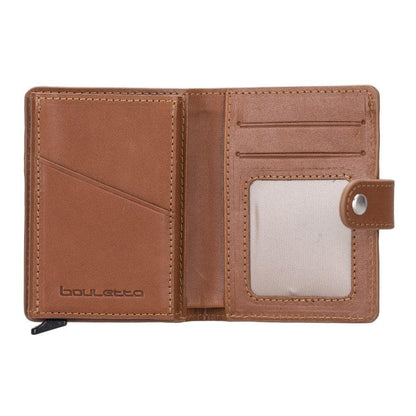Bouletta Palermo Zip Mechanical Leather Card Holder