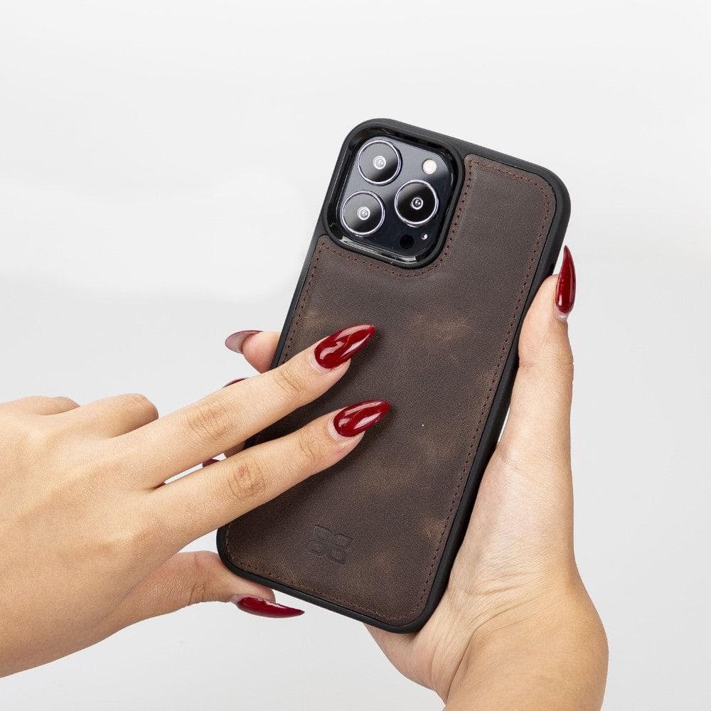Bouletta Apple iPhone 13 Series Leather Case with Flexible Back Cover iPhone 13 Pro Max / Gray