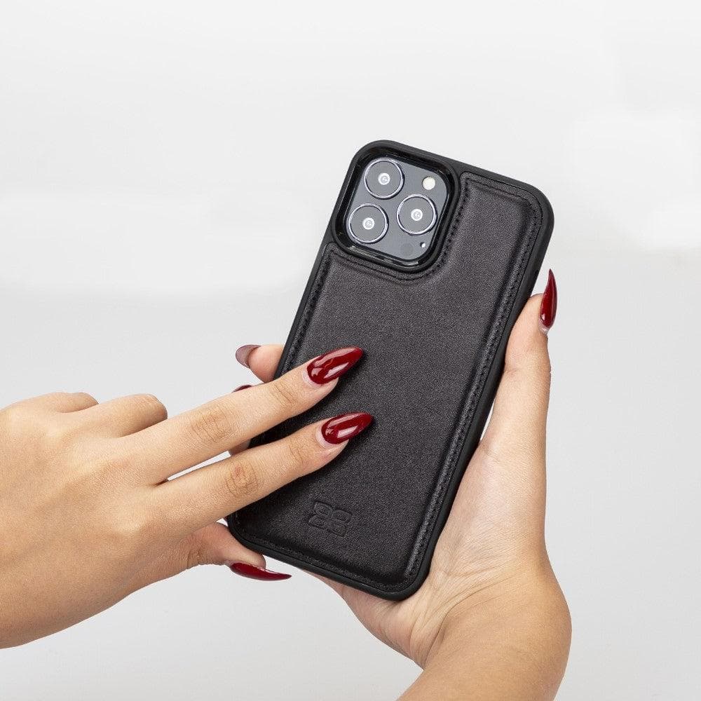 Bouletta Apple iPhone 13 Series Leather Case with Flexible Back Cover iPhone 13 Pro Max / Purple