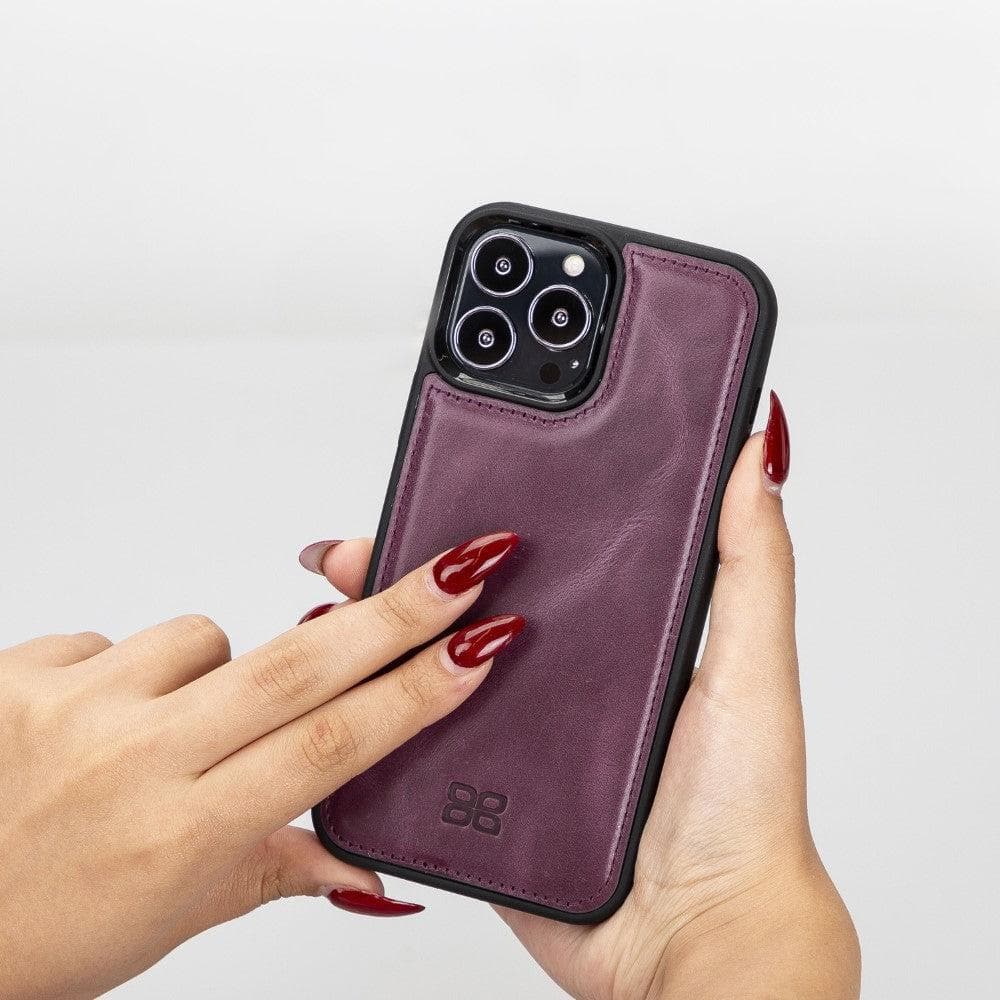 Bouletta Apple iPhone 13 Series Leather Case with Flexible Back Cover iPhone 13 Pro Max / Red