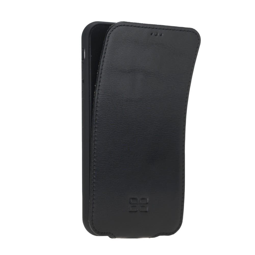 Bouletta Apple iPhone X and iPhone XS Flip Leather Case Rustic Black