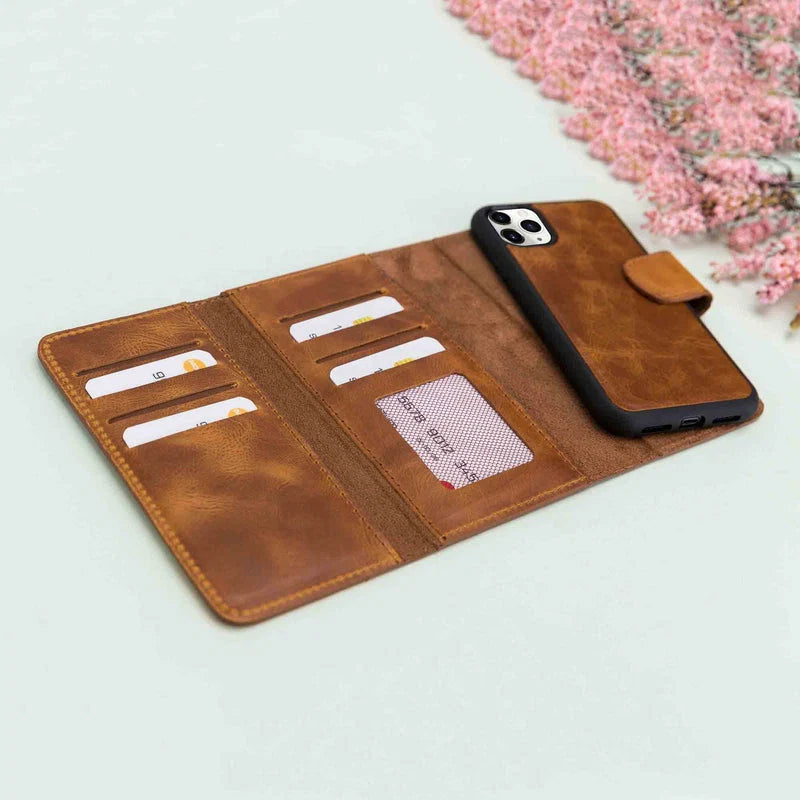Santa iPhone 11 Pro Leather Detachable Wallet Case