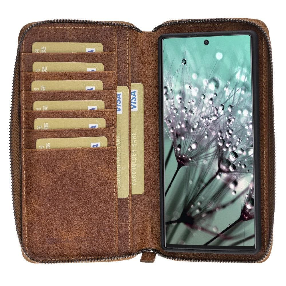 Bouletta Samsung Galaxy Note 10 Series Pouch Magnetic Leather Cover Case Samsung Note 10 / Rustic Black