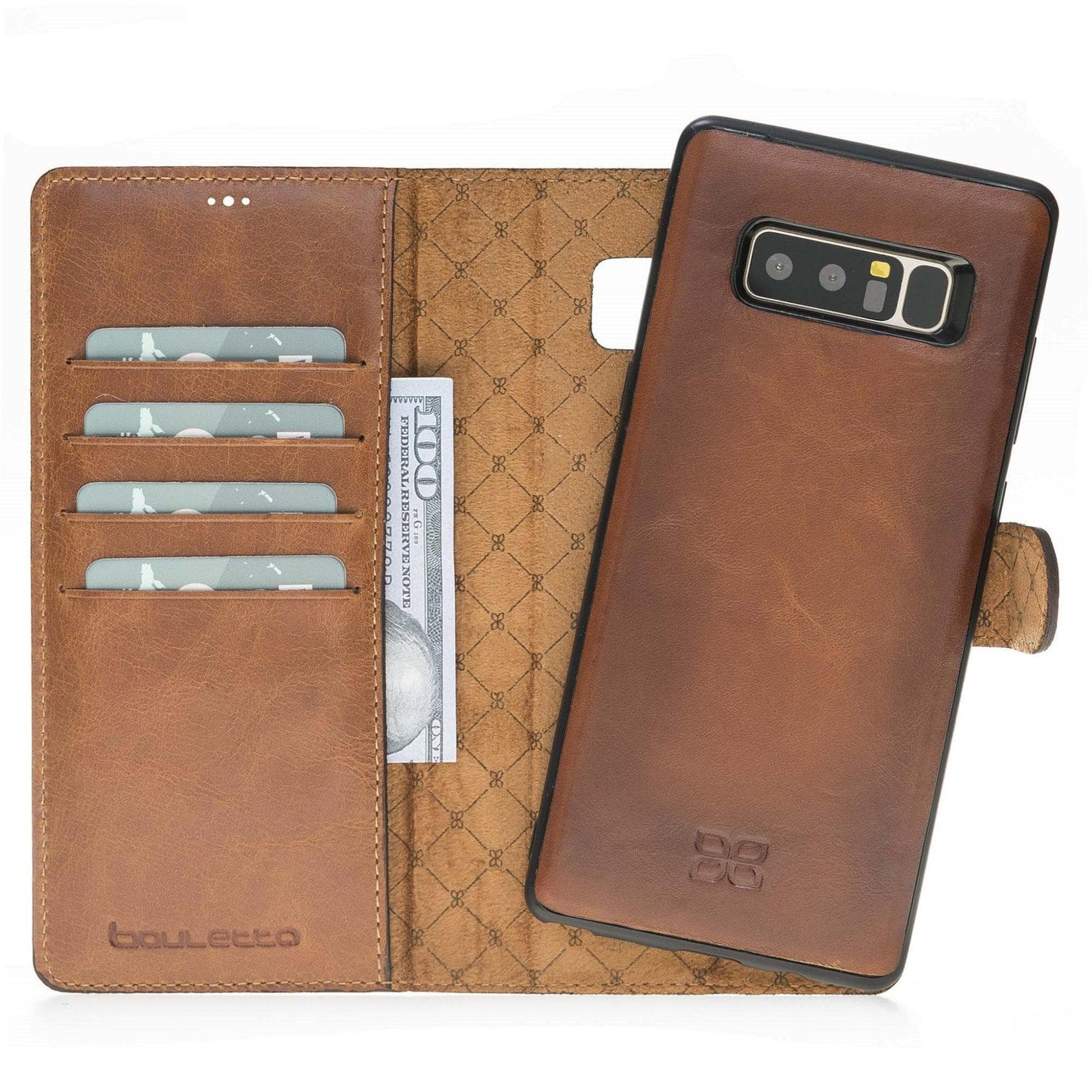 Bouletta Samsung Galaxy Note 8 Leather Wallet Case Samsung Note 8 / Black