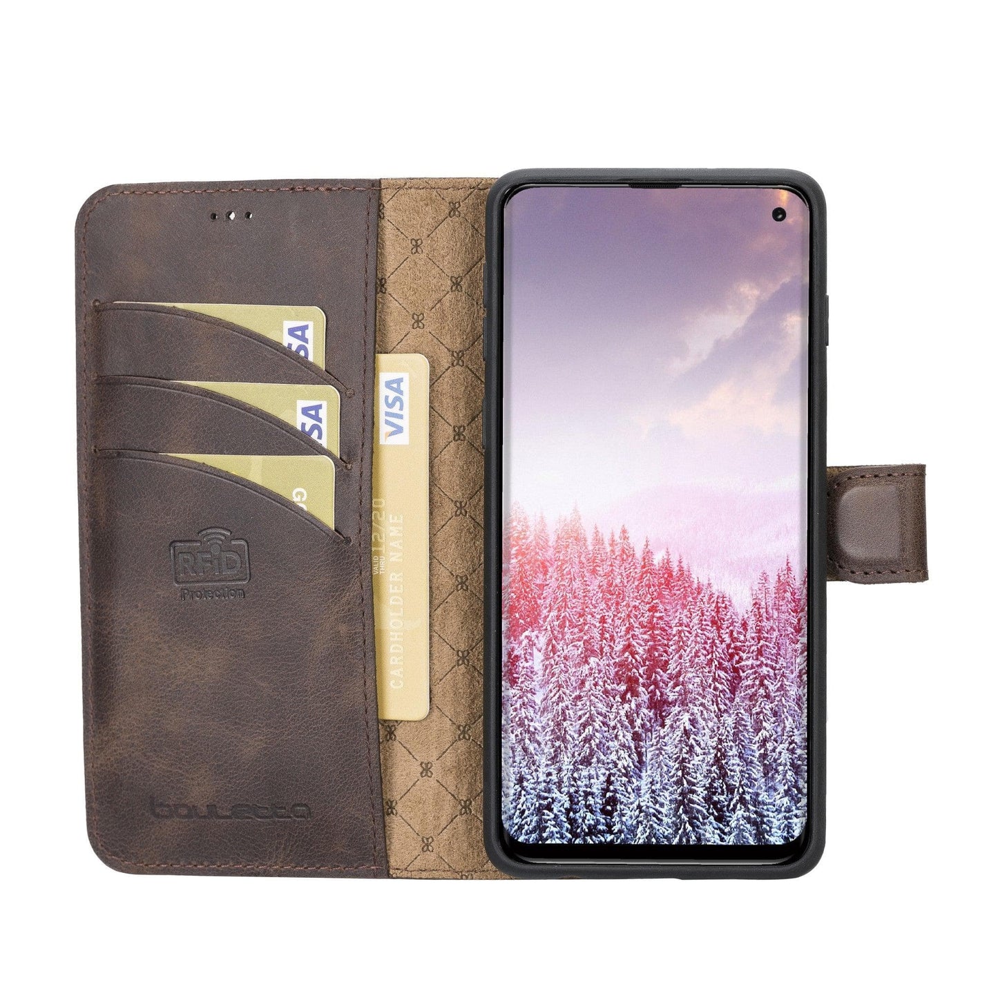Bouletta Samsung Galaxy S10 Series Detachble Leather Wallet Case - MW
