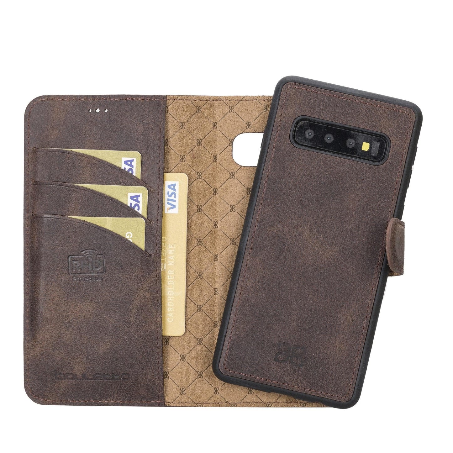 Bouletta Samsung Galaxy S10 Series Detachble Leather Wallet Case - MW