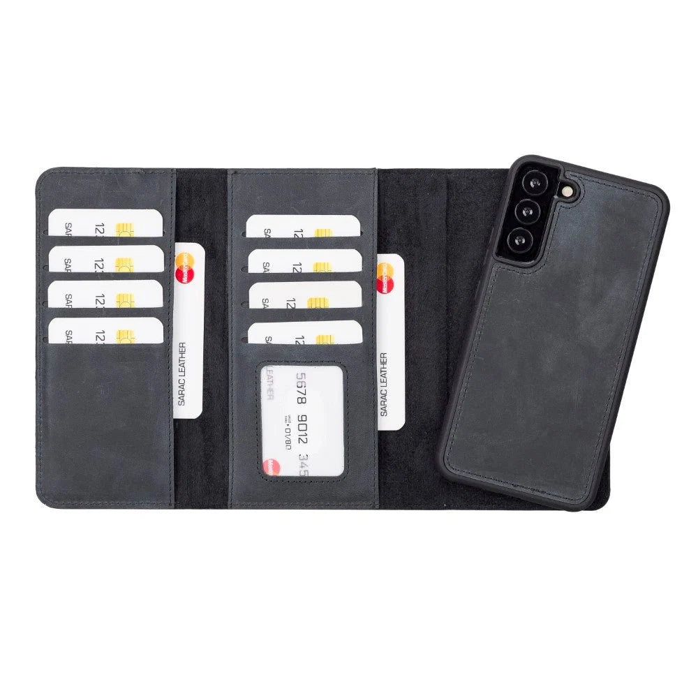 Santa Samsung Galaxy S22 Plus Leather Detachable Wallet Case