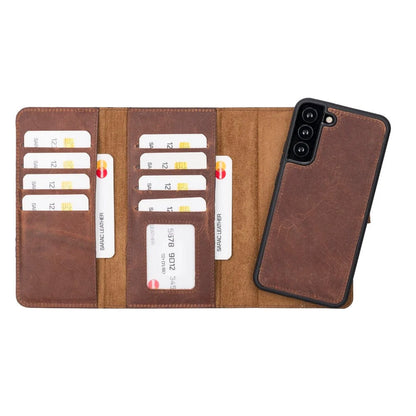 Santa Samsung Galaxy S22 Plus Detachable Leather Wallet Case