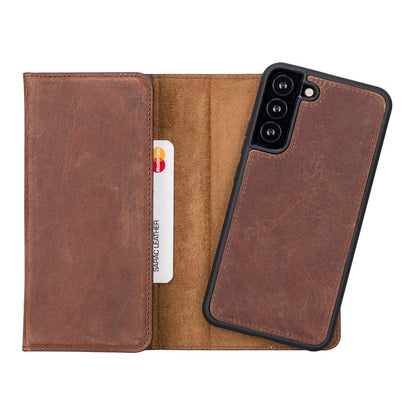 Santa Samsung Galaxy S22 Plus Detachable Leather Wallet Case