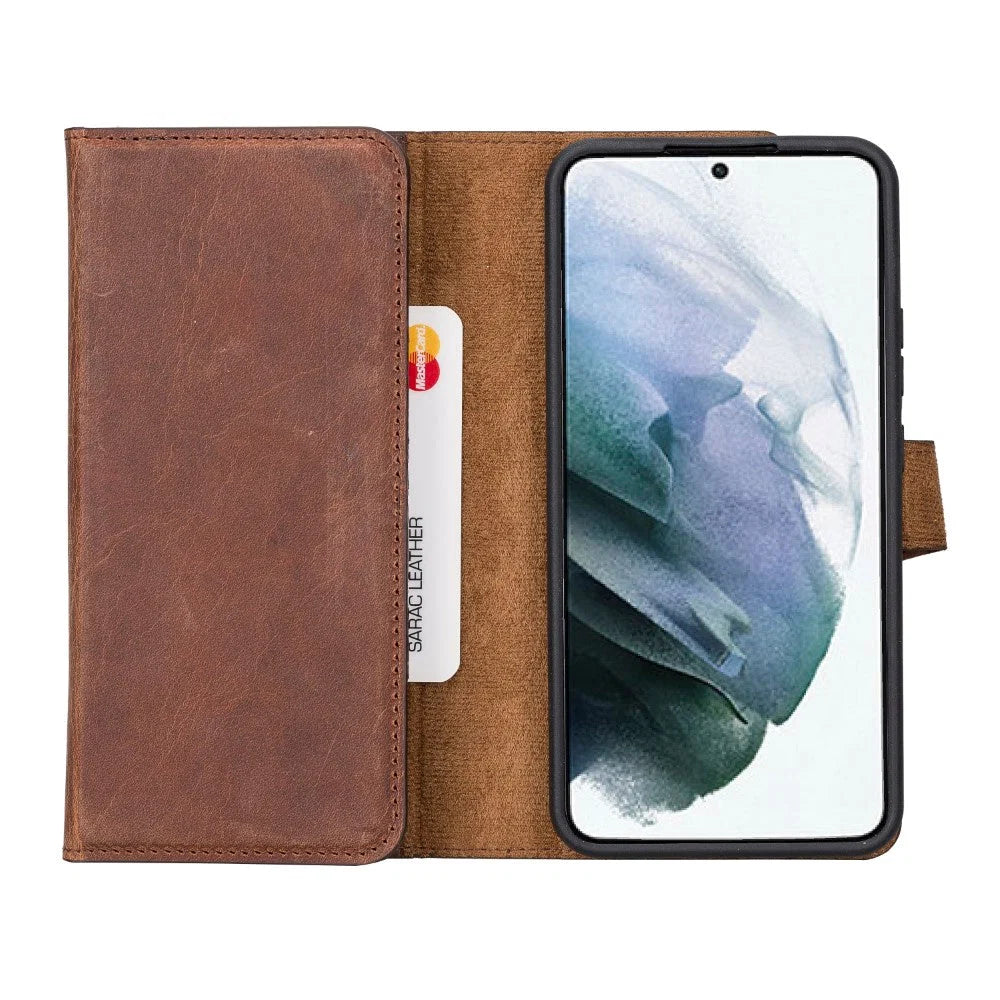 Santa Samsung Galaxy S22 Plus Leather Detachable Wallet Case