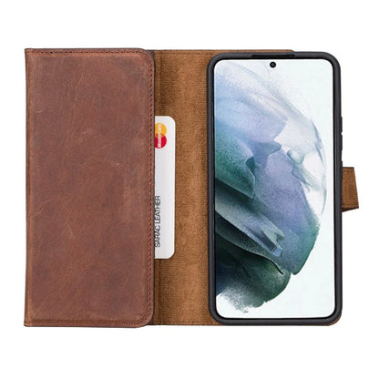 Santa Samsung Galaxy S22 Plus Detachable Leather Wallet Case