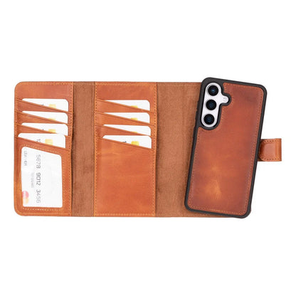 Santa Samsung Galaxy S25 Detachable Leather Wallet Case