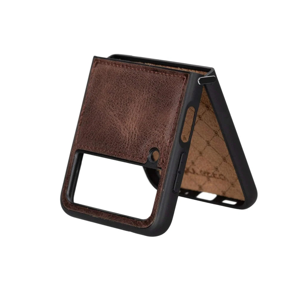 Bouletta Samsung Galaxy Z Flip 4 Leather Back Cover Case - FXC