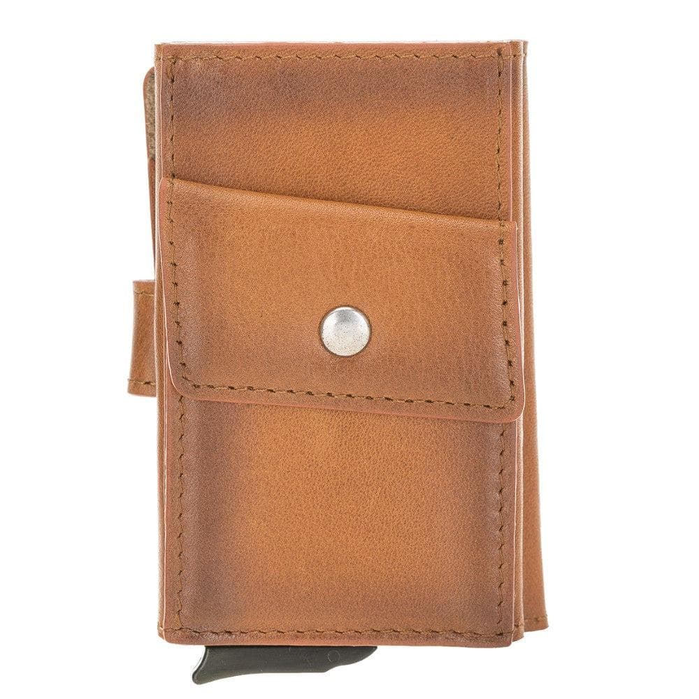 Bouletta Terry Coin Leather Mechanical Card Holder