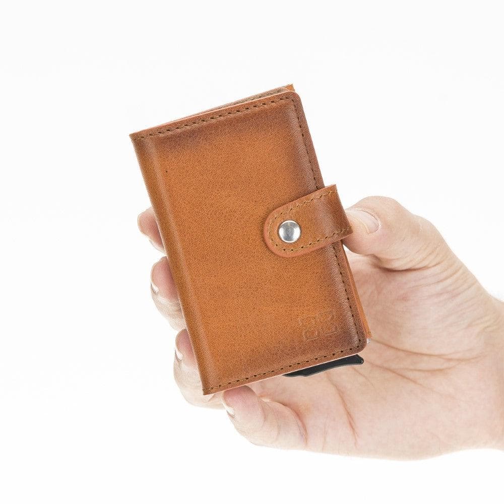 Bouletta Terry Coin Leather Mechanical Card Holder Rst2ef Window