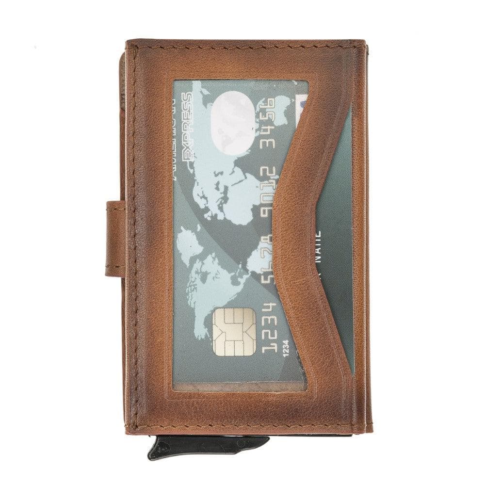 Bouletta Terry Coin Leather Mechanical Card Holder