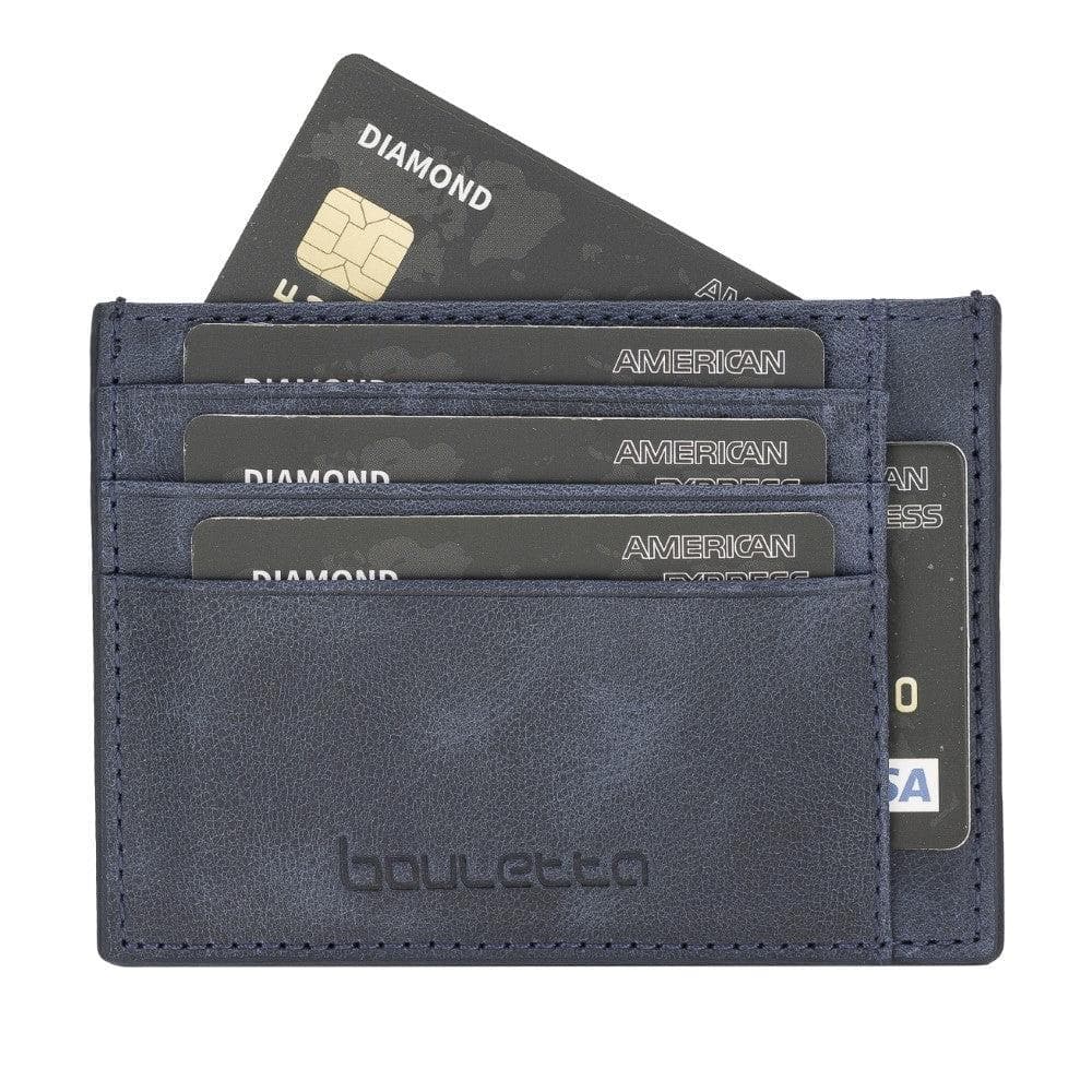 Bouletta Handmade and Personalized Minimaalist Geniuine Leather Card Holder - BLWL18