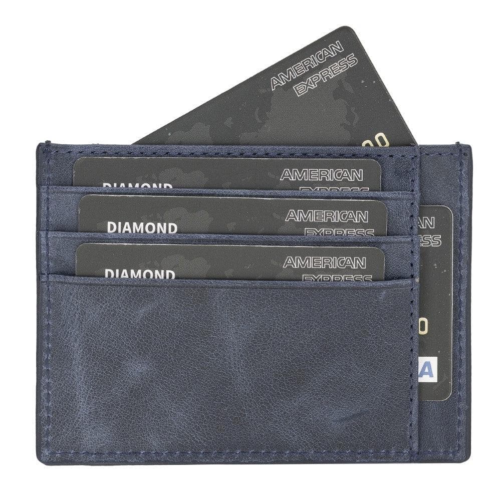 Bouletta Handmade and Personalized Minimaalist Geniuine Leather Card Holder - BLWL18