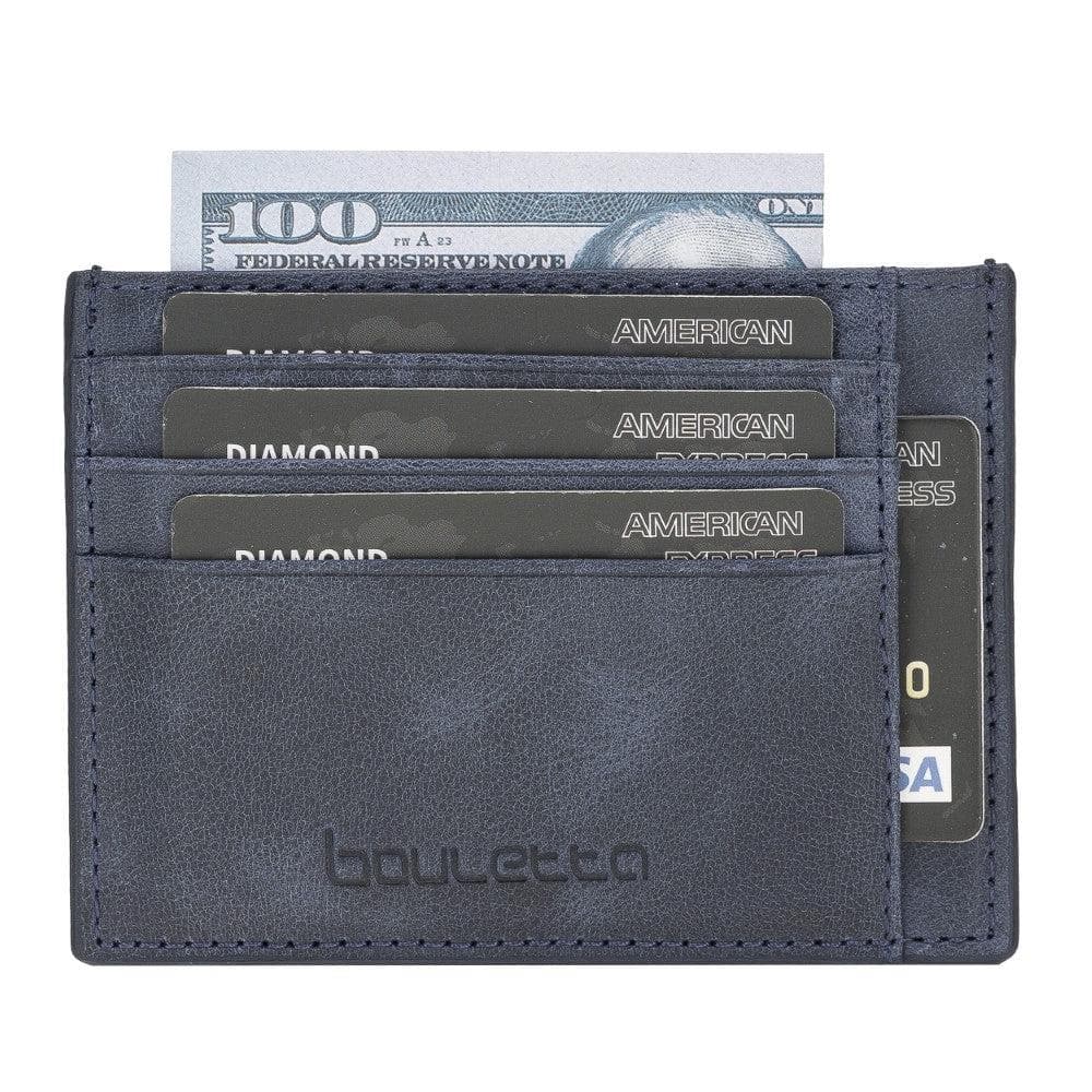 Bouletta Handmade and Personalized Minimaalist Geniuine Leather Card Holder - BLWL18