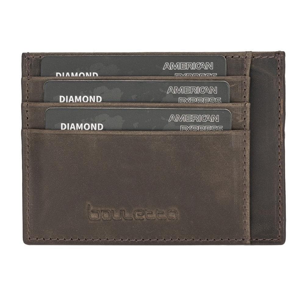 Bouletta Handmade and Personalized Minimaalist Geniuine Leather Card Holder - BLWL18