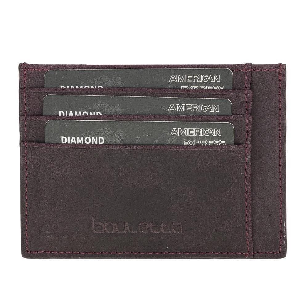 Bouletta Handmade and Personalized Minimaalist Geniuine Leather Card Holder - BLWL18