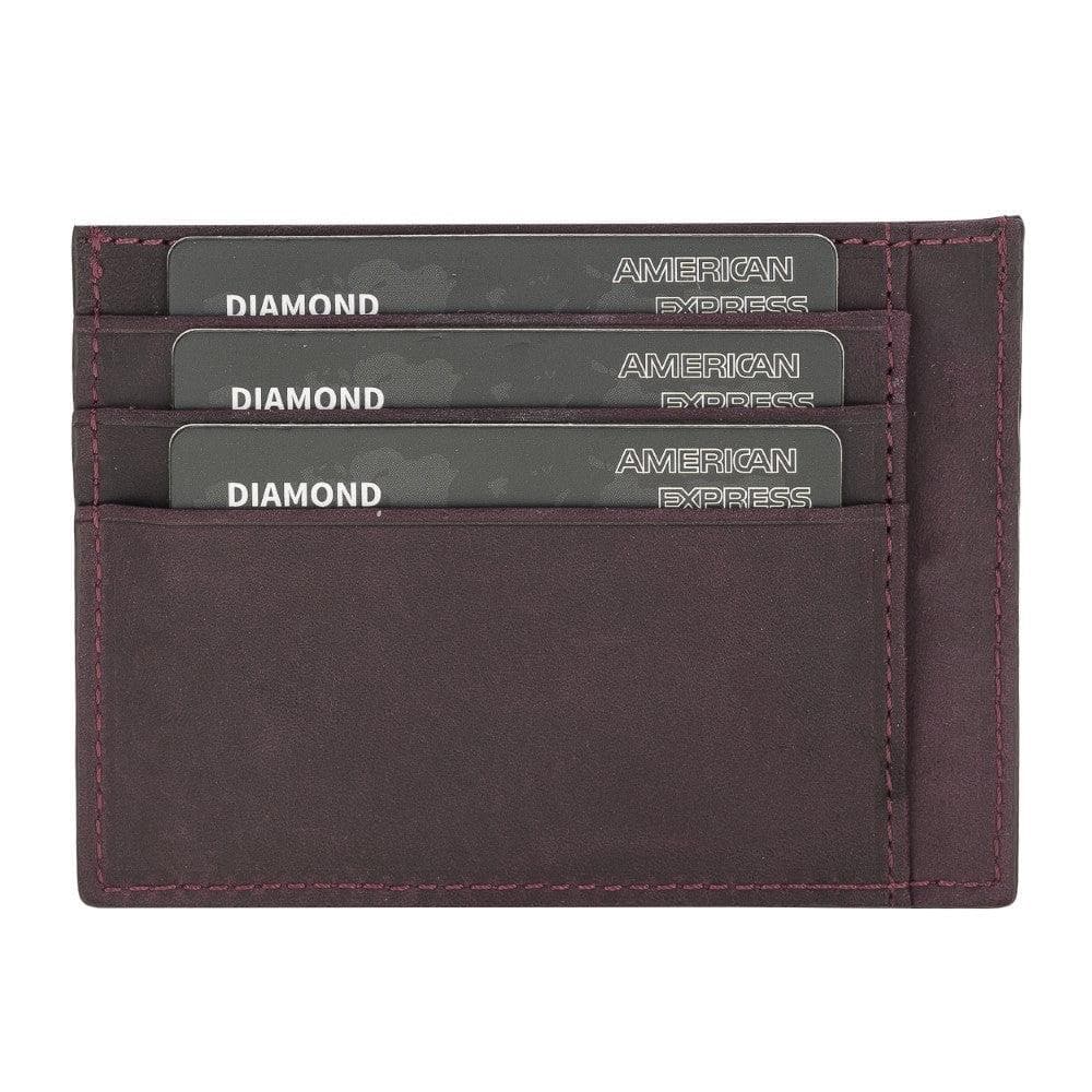 Bouletta Handmade and Personalized Minimaalist Geniuine Leather Card Holder - BLWL18