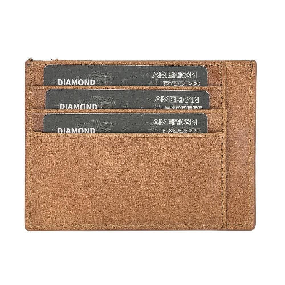 Bouletta Handmade and Personalized Minimaalist Geniuine Leather Card Holder - BLWL18