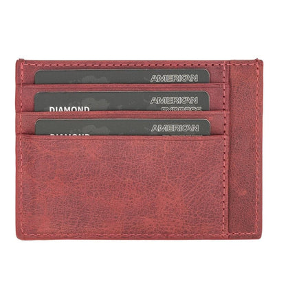 Bouletta Handmade and Personalized Minimaalist Geniuine Leather Card Holder - BLWL18