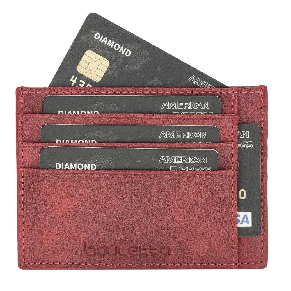 Bouletta Handmade and Personalized Minimaalist Geniuine Leather Card Holder - BLWL18