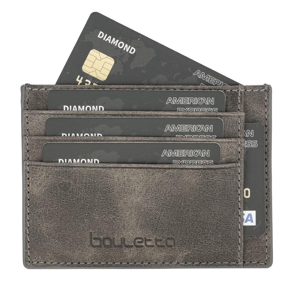 Bouletta Handmade and Personalized Minimaalist Geniuine Leather Card Holder - BLWL18