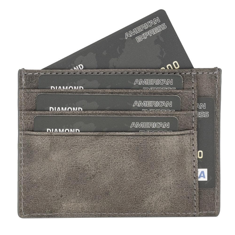 Bouletta Handmade and Personalized Minimaalist Geniuine Leather Card Holder - BLWL18