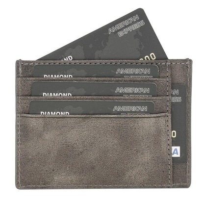Bouletta Handmade and Personalized Minimaalist Geniuine Leather Card Holder - BLWL18