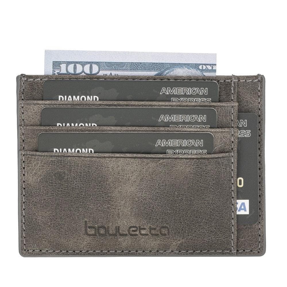 Bouletta Handmade and Personalized Minimaalist Geniuine Leather Card Holder - BLWL18