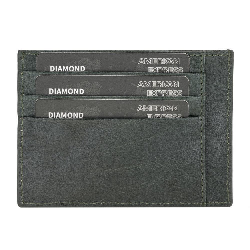 Bouletta Handmade and Personalized Minimaalist Geniuine Leather Card Holder - BLWL18