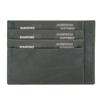 Bouletta Handmade and Personalized Minimaalist Geniuine Leather Card Holder - BLWL18