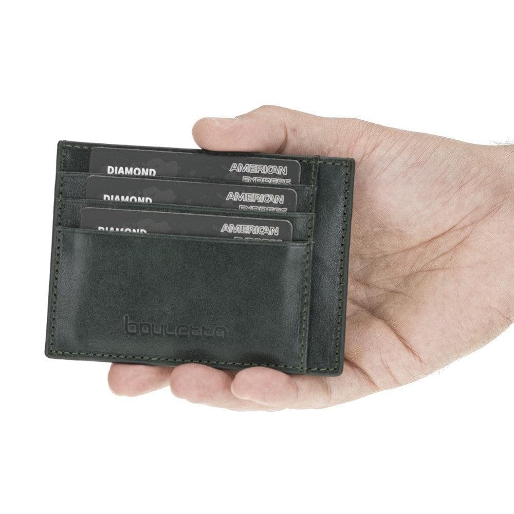 Bouletta Handmade and Personalized Minimaalist Geniuine Leather Card Holder - BLWL18