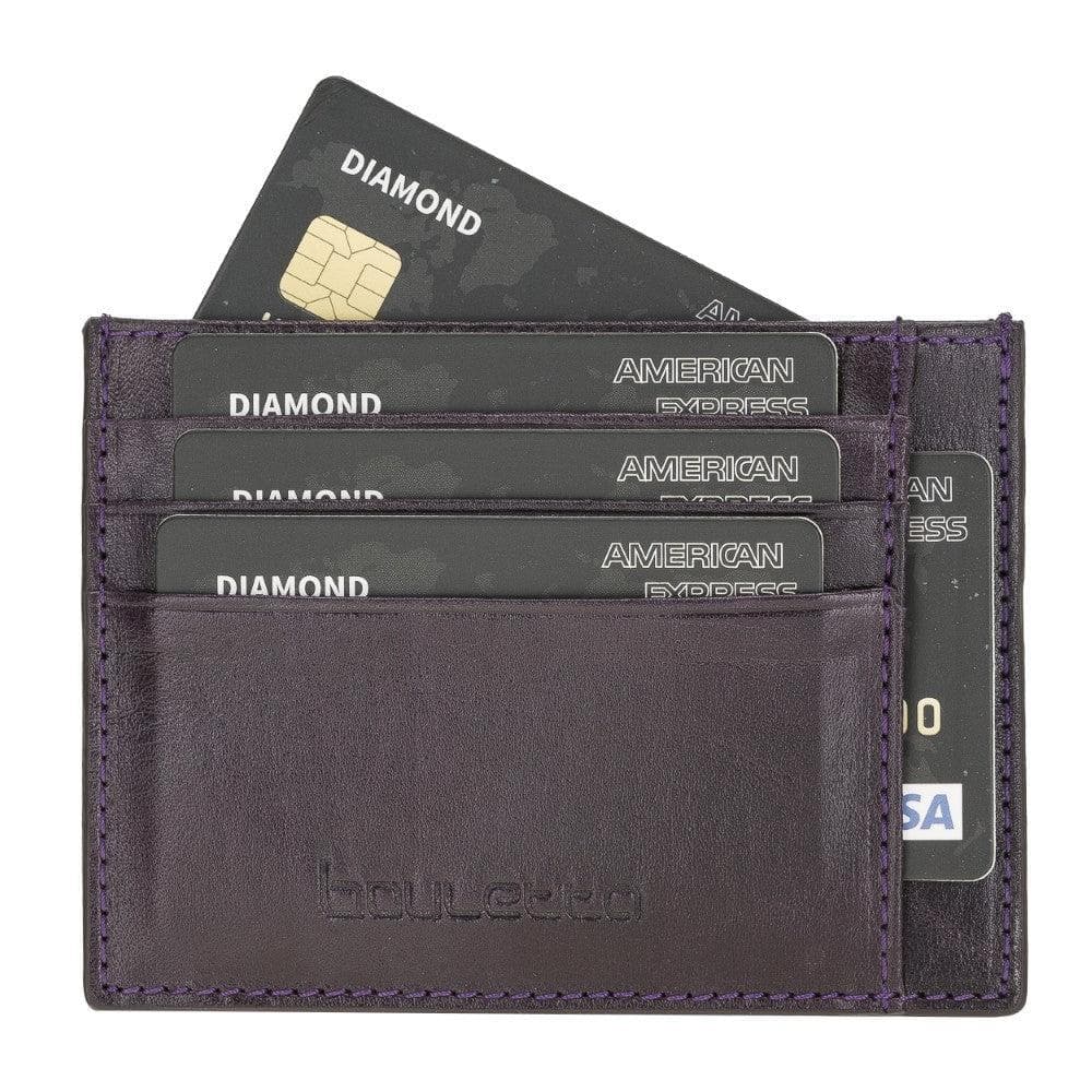 Bouletta Handmade and Personalized Minimaalist Geniuine Leather Card Holder - BLWL18
