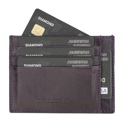 Bouletta Handmade and Personalized Minimaalist Geniuine Leather Card Holder - BLWL18