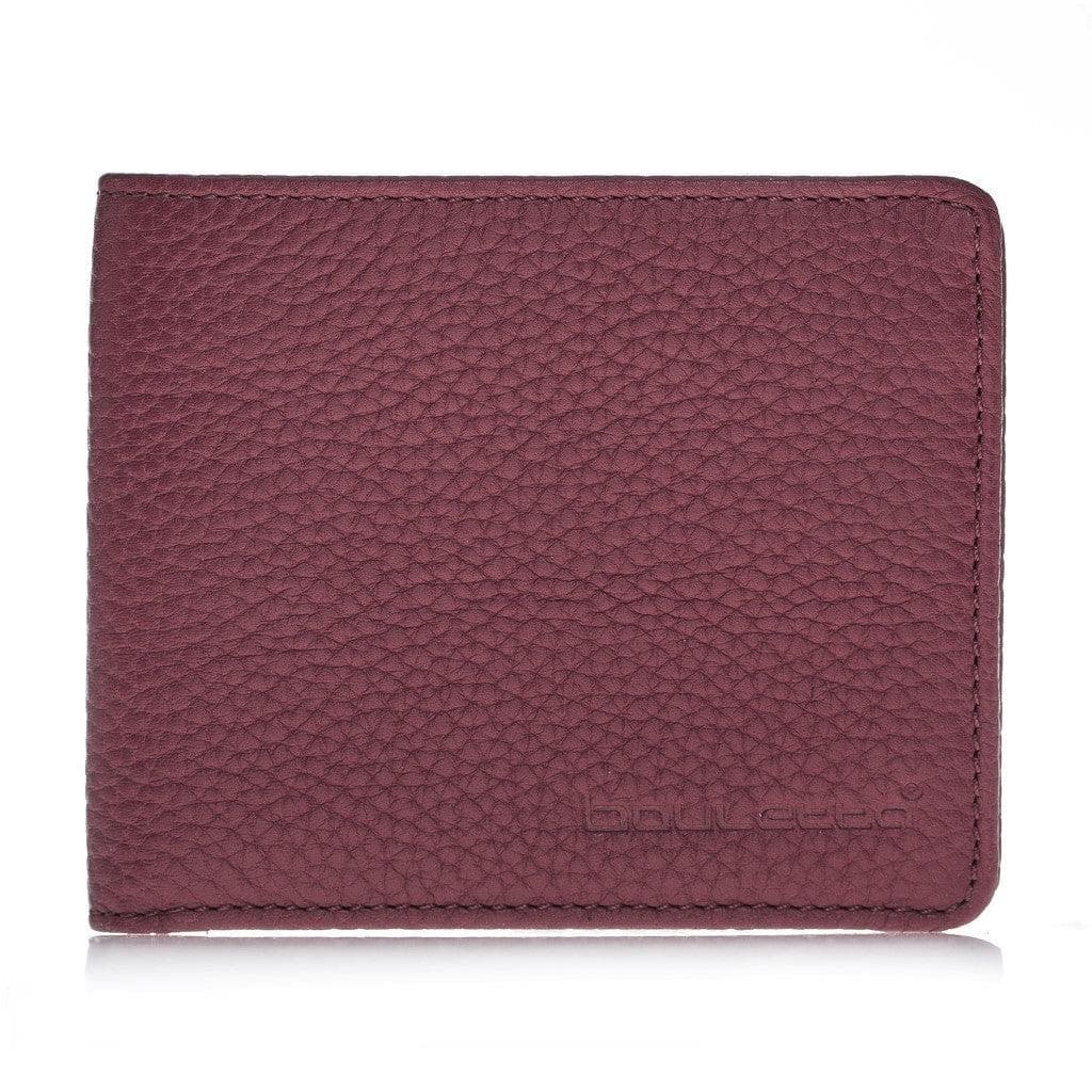 Bouletta Pier Handmade and Personalised Genuine Leather Wallet for Men's Floater Bordeaux